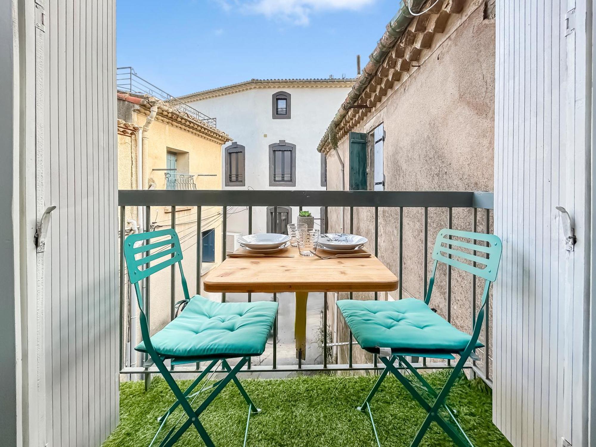 Maison Charmante Clim Et Balcon En Centre Ville Marseillan (Herault) Exterior photo