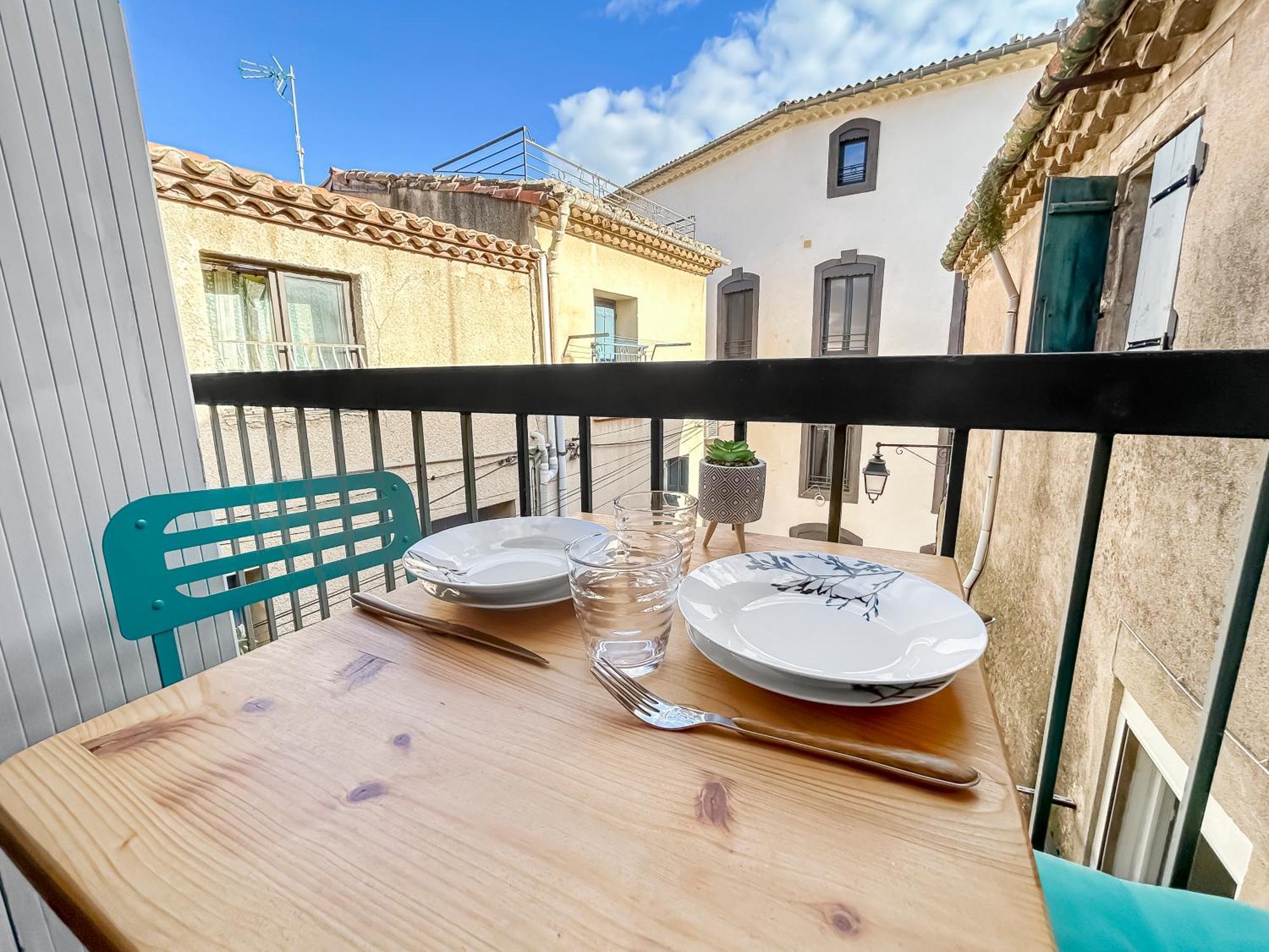 Maison Charmante Clim Et Balcon En Centre Ville Marseillan (Herault) Exterior photo